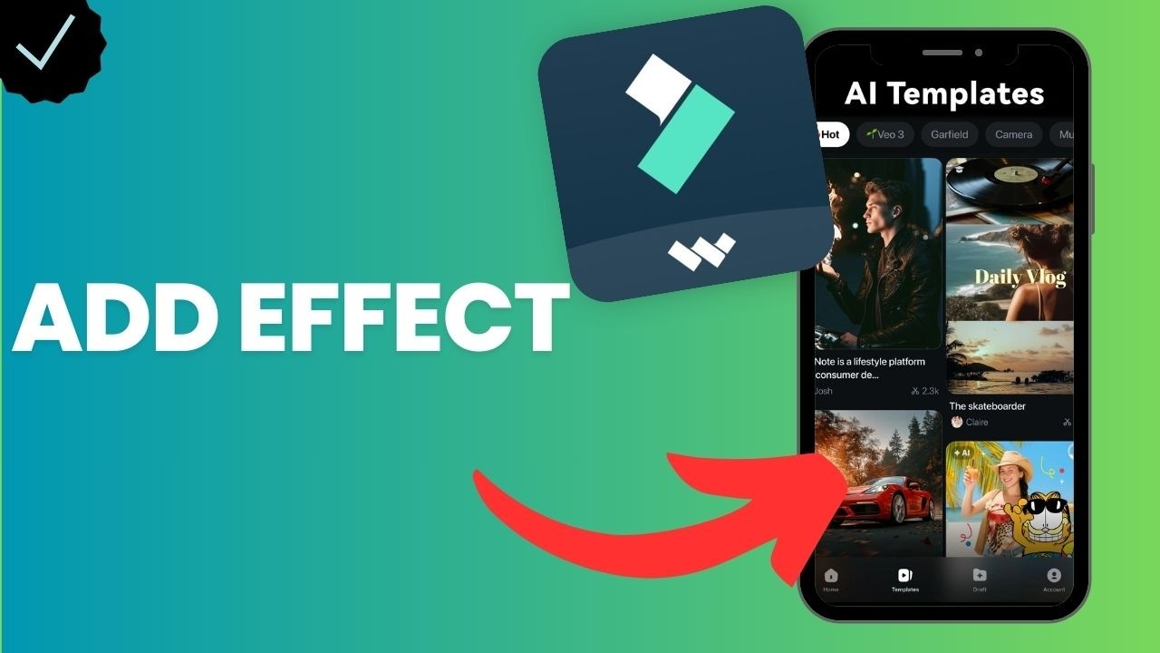 Как добавить эффект в свой проект в Filmora?
