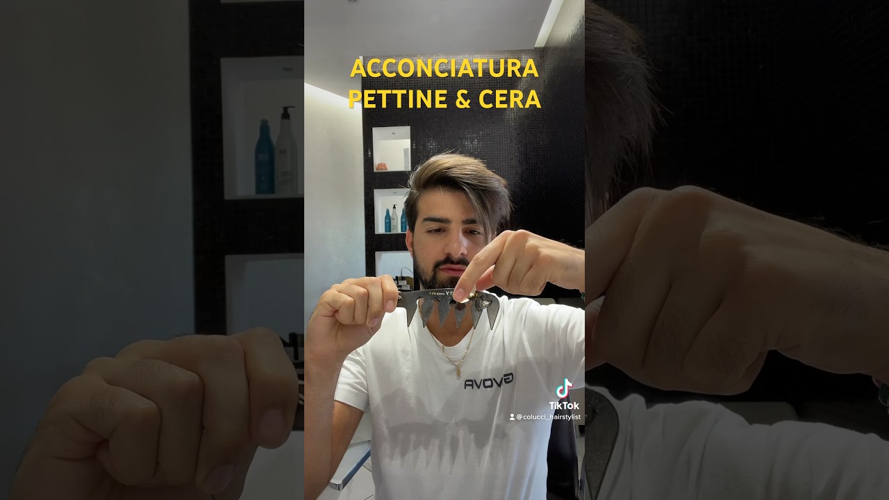 COME ACCONCIARE  I CAPELLI UTILIZZANDO PETTINE & CERA ✌️