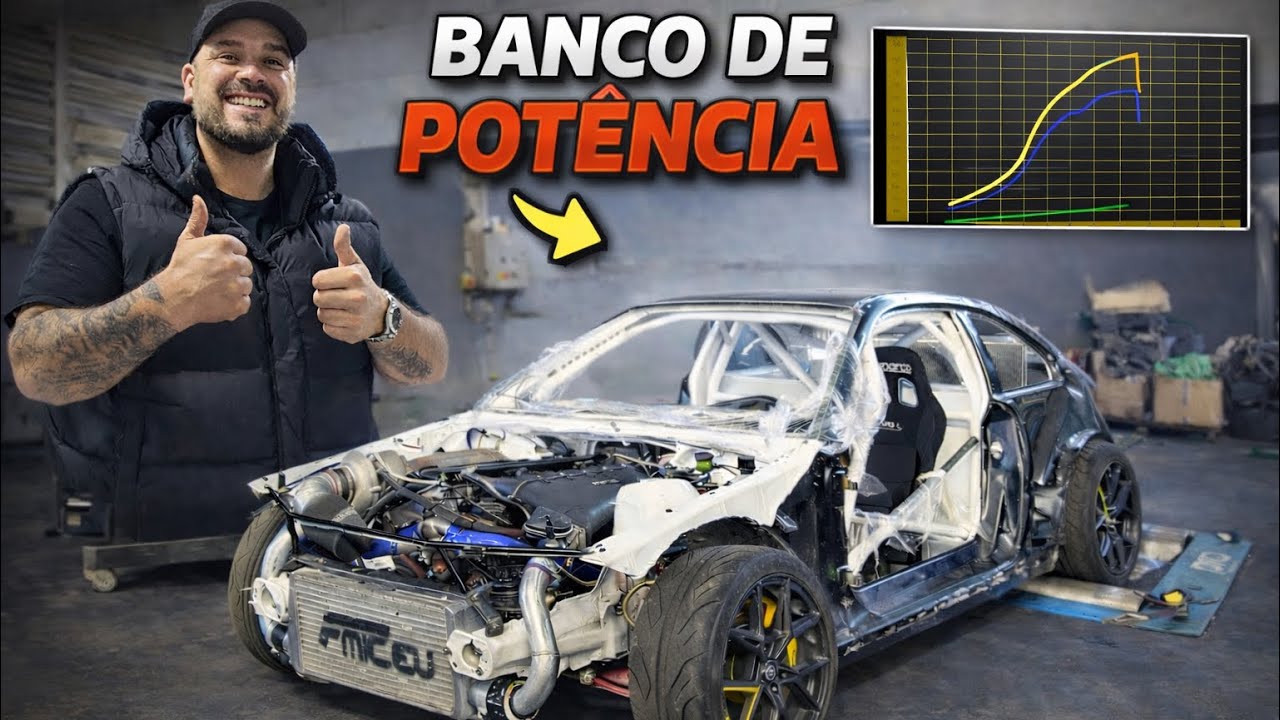 BANCO DE POTÊNCIA COM O NOVO MOTOR !!!