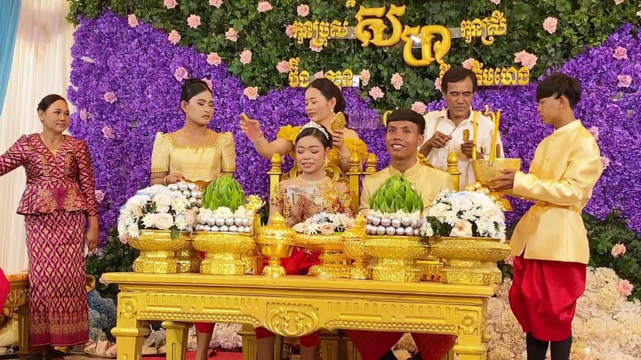 ពិធីកាត់សក់បង្កក់សេរី #cambodiavlogs #khmerculture #wedding