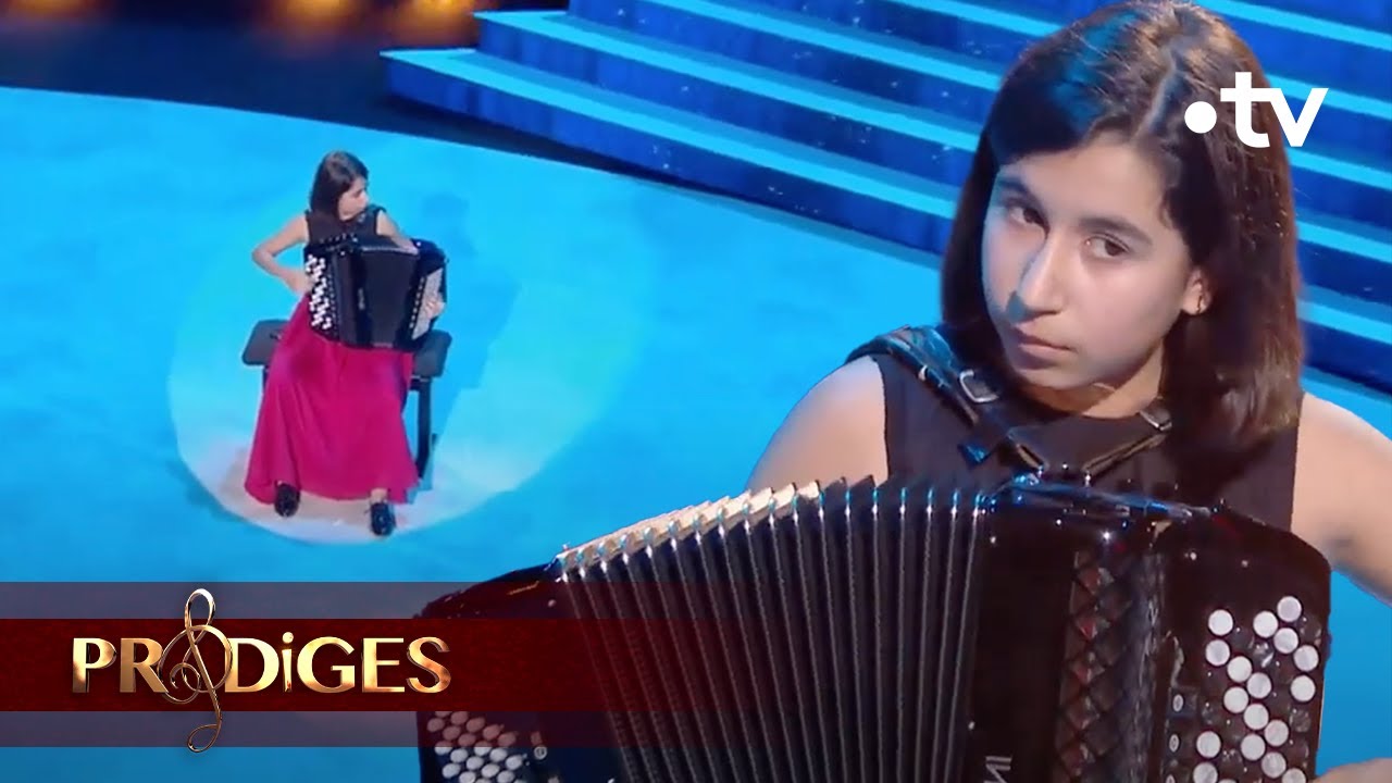 Maria 13 ans à l'accordéon 