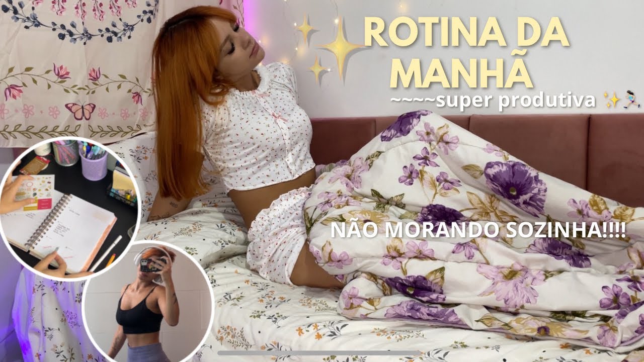 ROTINA DA MANHÃ não morando sozinha ✨