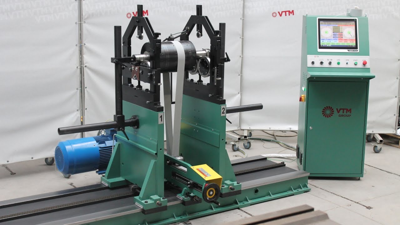Horizontal balancer for workpieces up to 3000kg | Universal Balancing Machine 9D718 | VTM Group