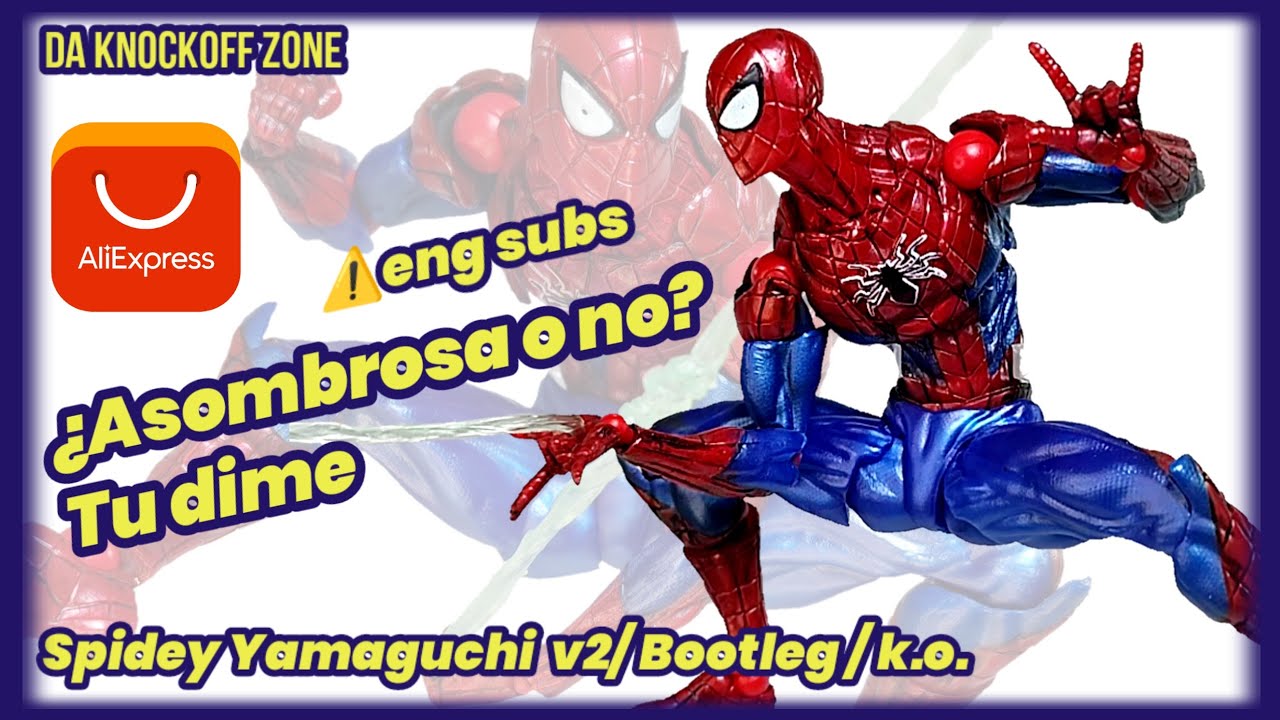 REVOLTECH Spiderman 2.0 V1 de Aliexpress Reseña y Analisis #spidey #marvel #review #unboxing