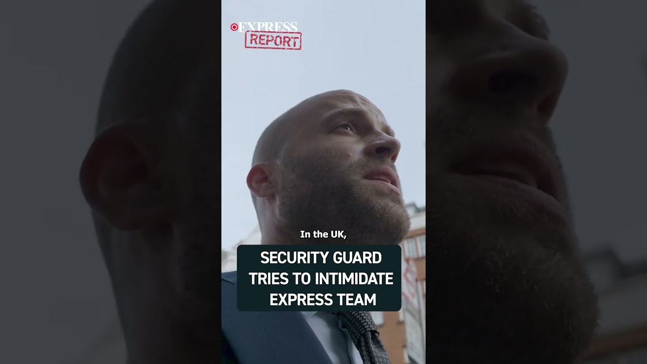 Security guard clashes with Express reporter in London shop | Express Report