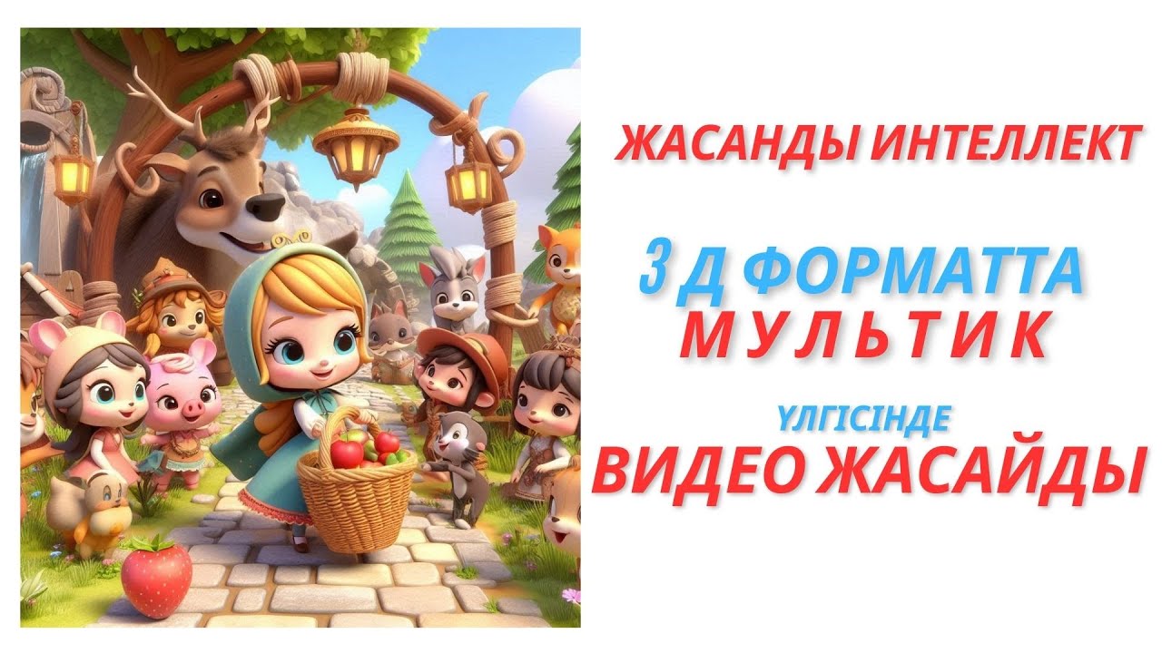 Жасанды интеллект 3d форматта мультик үлгісінде видео жасайды #үздік педагог #презентация #3данимац