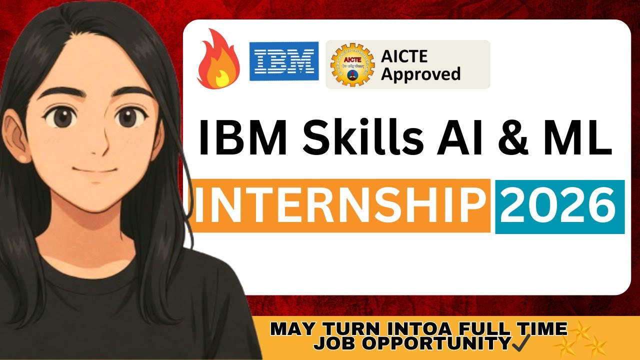BIG OPPORTUNITY 🚀 IBM FREE AI Internship 2026 + AICTE | FREE | 5000 Seats | Certificate | Apply#job