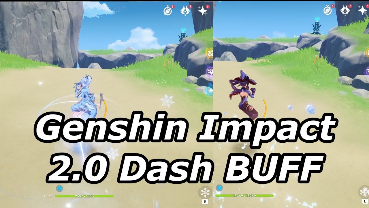 Genshin Impact 2.0 Alternate Sprint/DASH BUFF