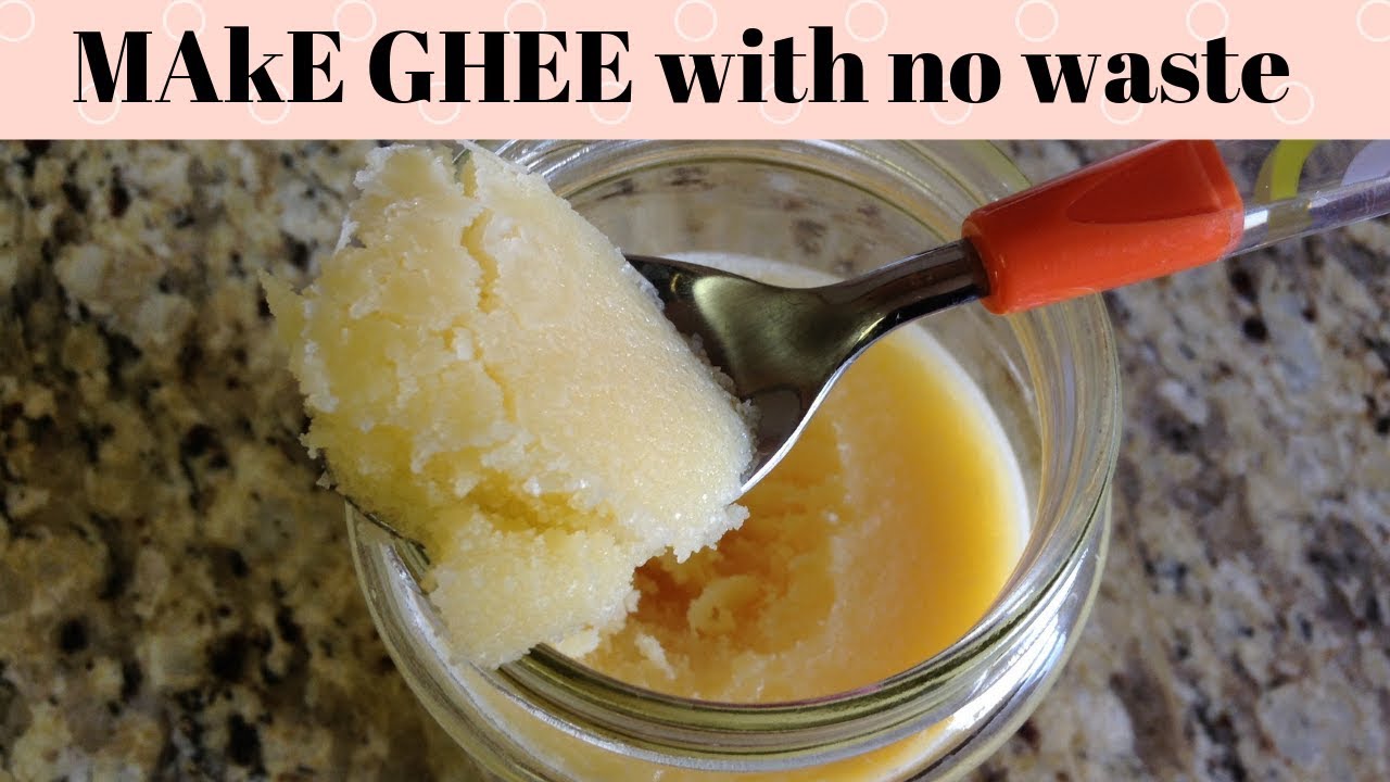 How to make ghee and What to do with the milk solids residue
