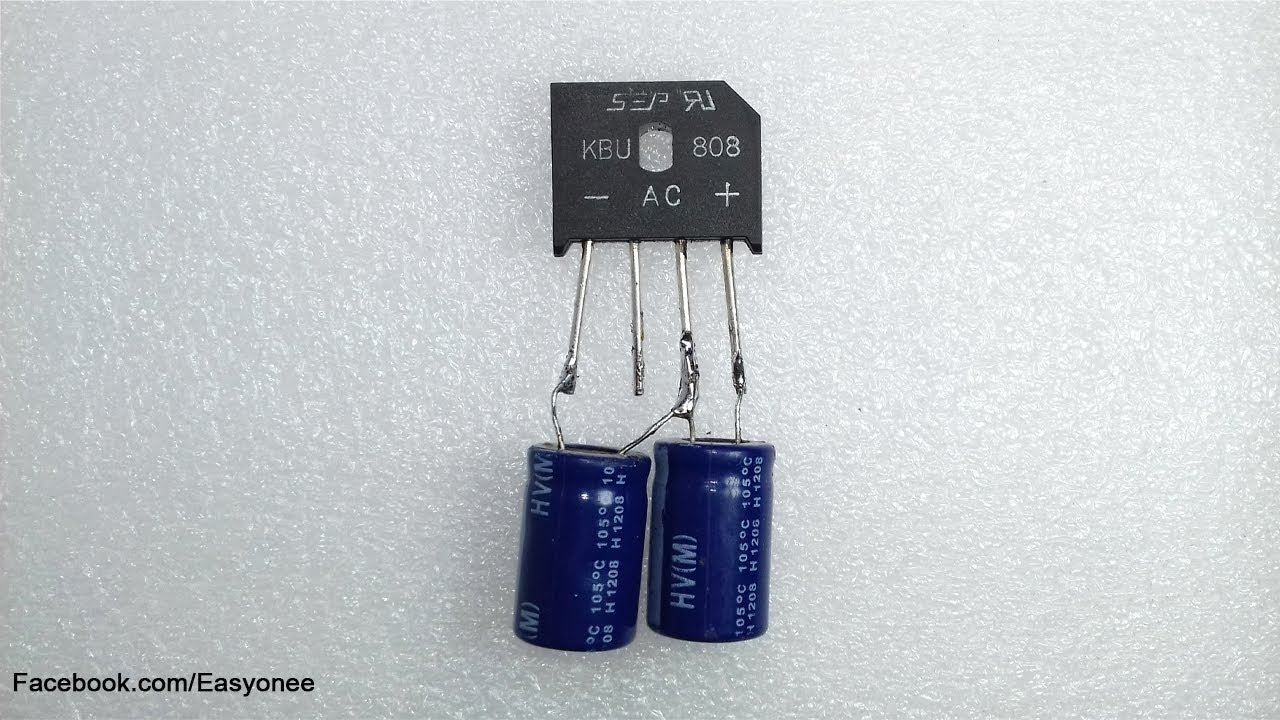 How to make Voltage Doubler Circuit (using two condenser)