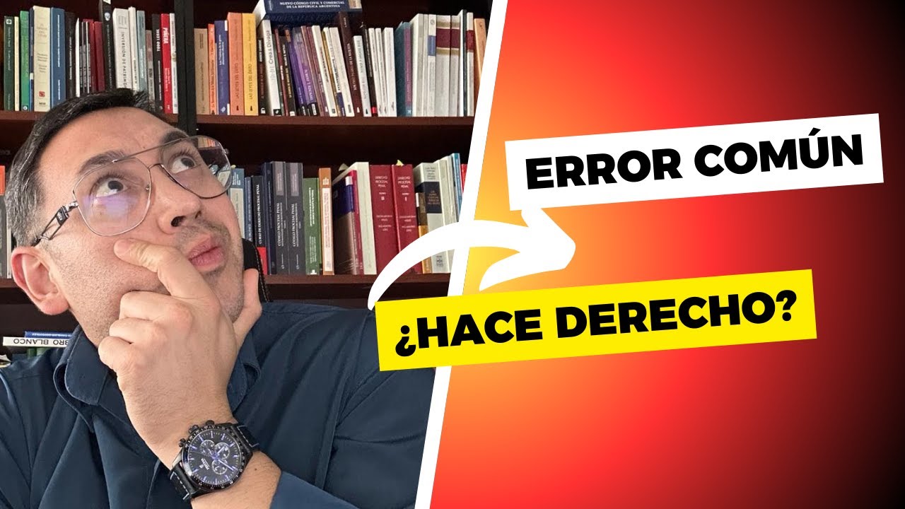 ❌⚠️EL ERROR COM&Uacute;N EN DERECHO⚠️ Aprende con Ejemplos