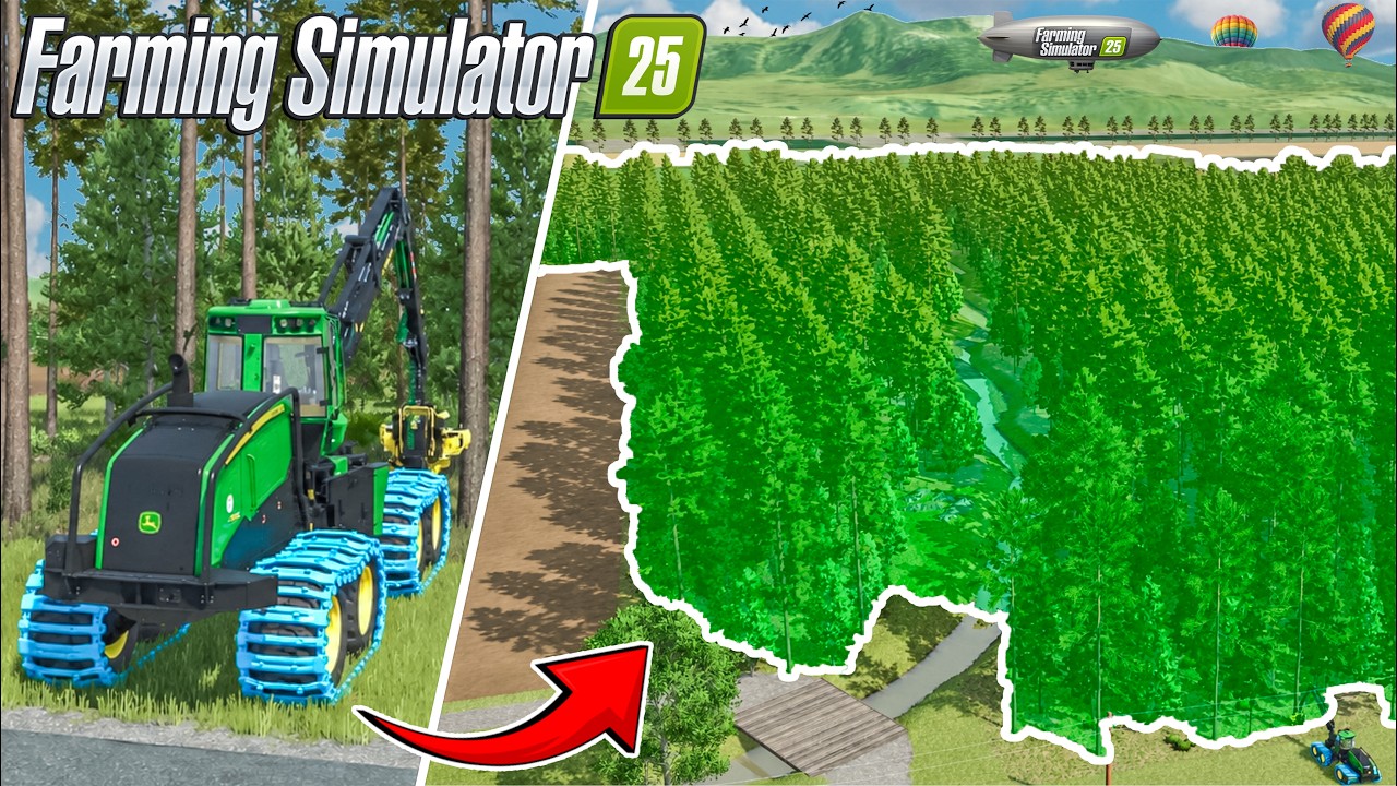 Turning an Entire Forest Into a Million Dollar Business | Massive Farm | Farming Simulator 25