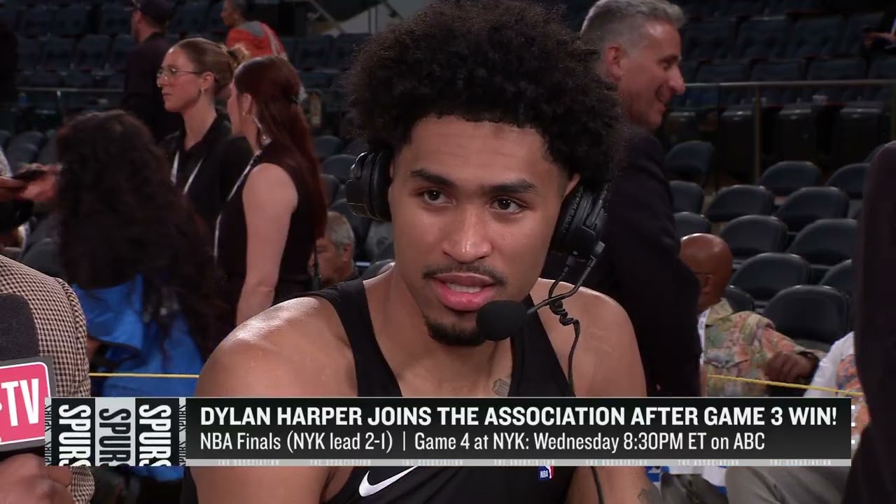 Dylan Harper joins The Association Following The Spurs' Game 3 Win!