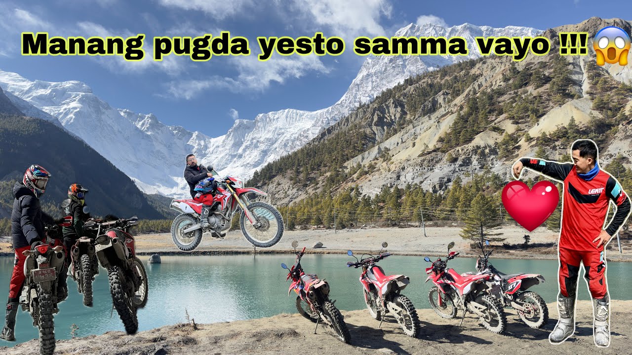 WINTER RIDE TO MANANG . MANANG PUGDA YESTO SAMMA VAYO 😭 😨 DAY 1
