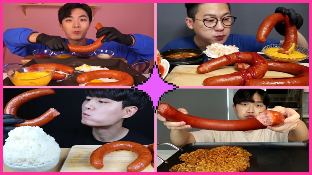 [TỔNG HỢP MUKBANG] xúc xích kielbasa khổng lồ !!