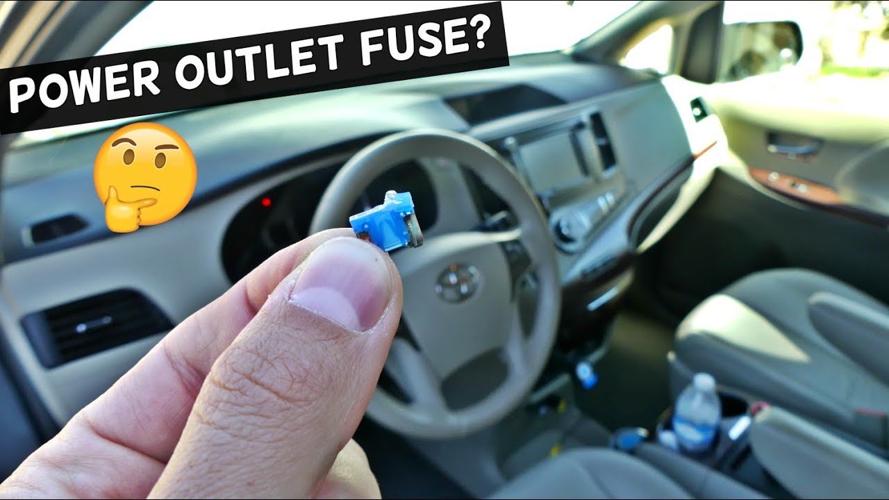 Toyota Sienna 12v Power Outlet Cigarette Lighter Fuse