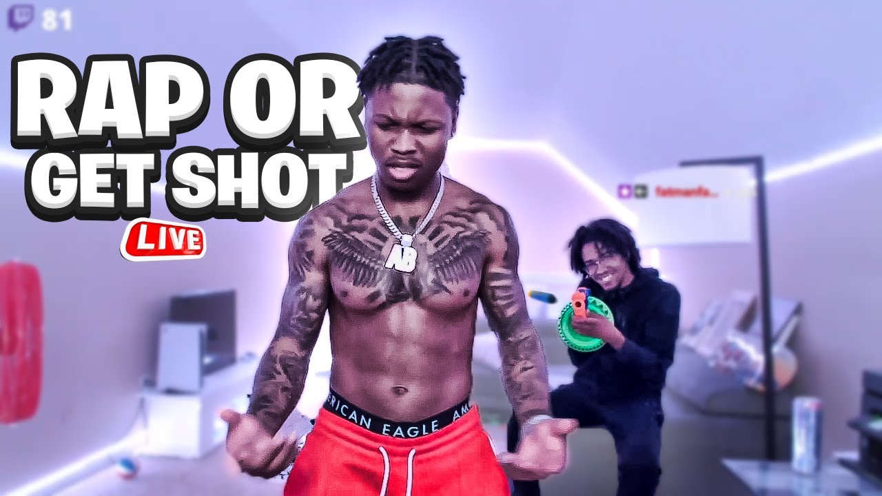AveryB RAP OR GET SHOT CHALLENGE ! LIVE
