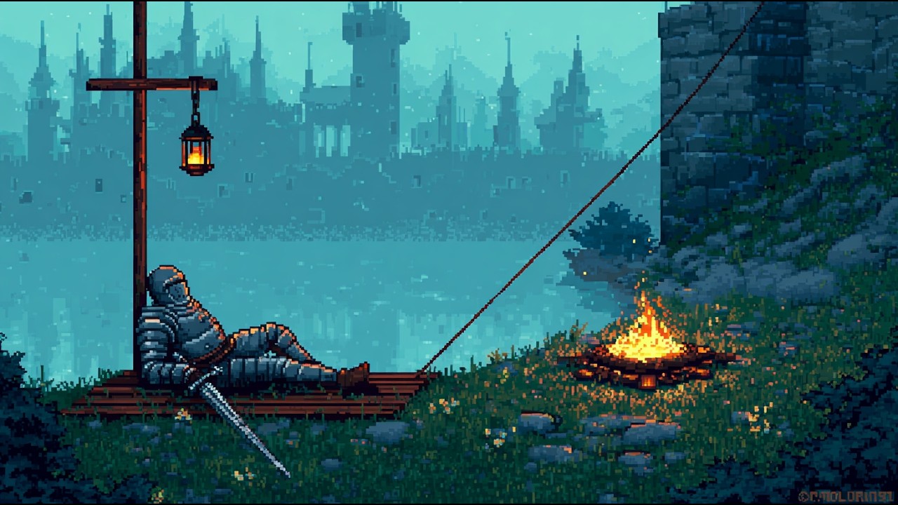 The rain is falling.. You deserve some rest | Medieval Lofi Beats to Calm Your Mind 🛡️