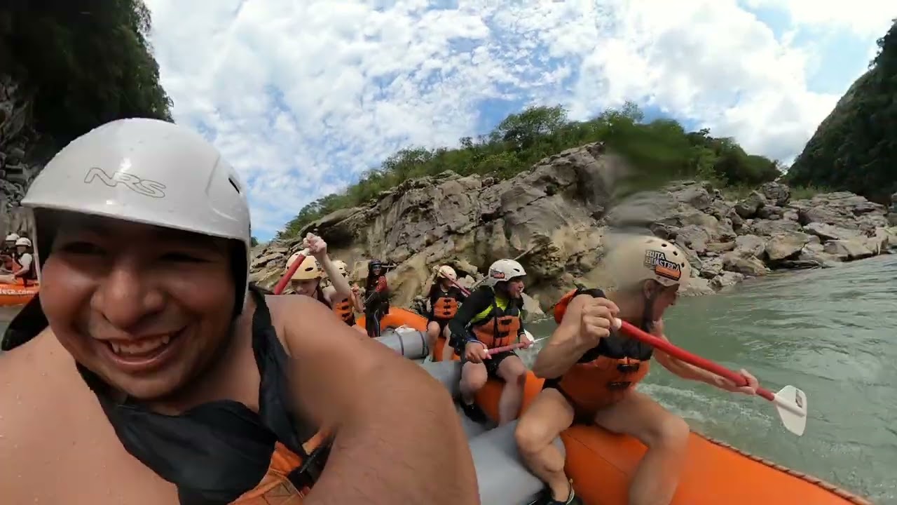 Rafting  rio tampaon 6 Casi caida