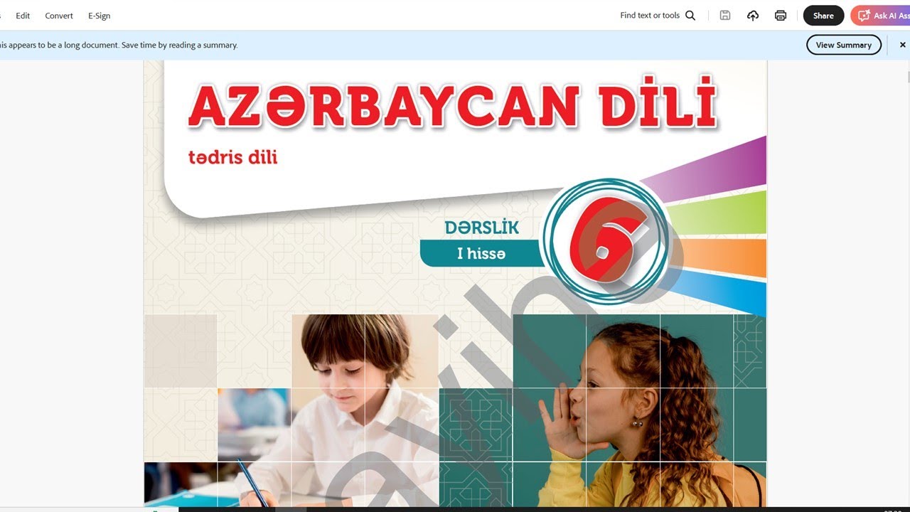 Azərbaycan dili. 6-cı sinif. Yeni dərslik. Sözlərdə saitlərin deyilişi və yazılışı: səsdüşümü
