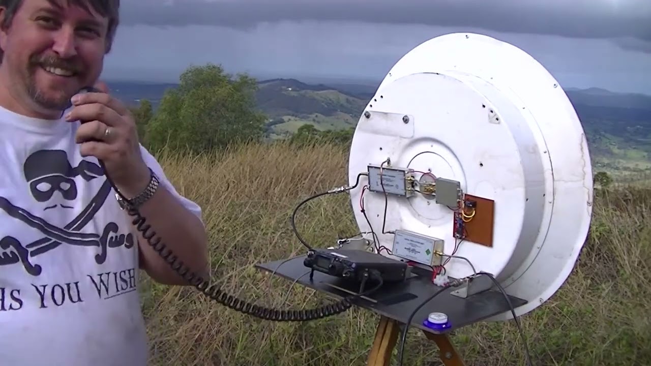 VK4EA 24 GHz transverter and FM QSO