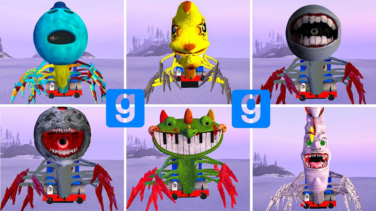 MONSTER CAR: Tesla Eater, House Head Eater, Car Eater, Optimus Eater in GMOD!