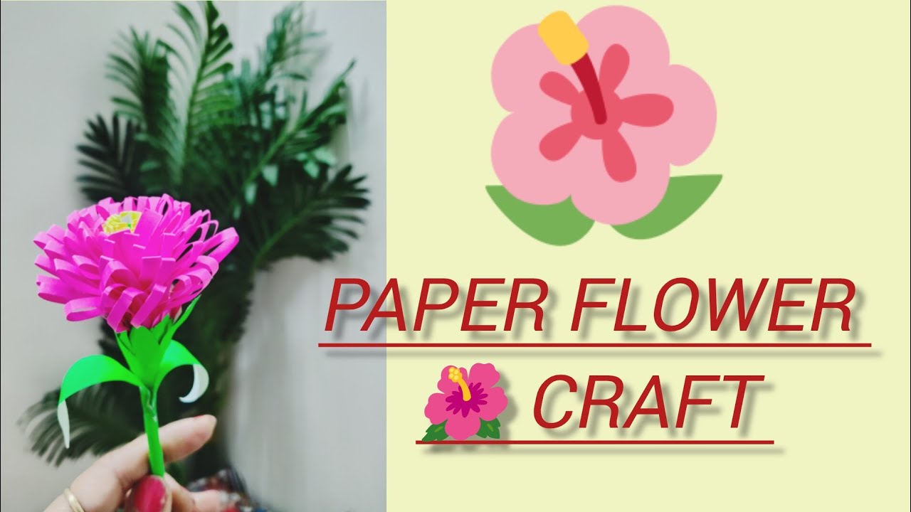 Easy Paper Flower Craft & Easy Paper Craft #youtubeshorts #ytshorts #artandcraft #smartartandcrafts 