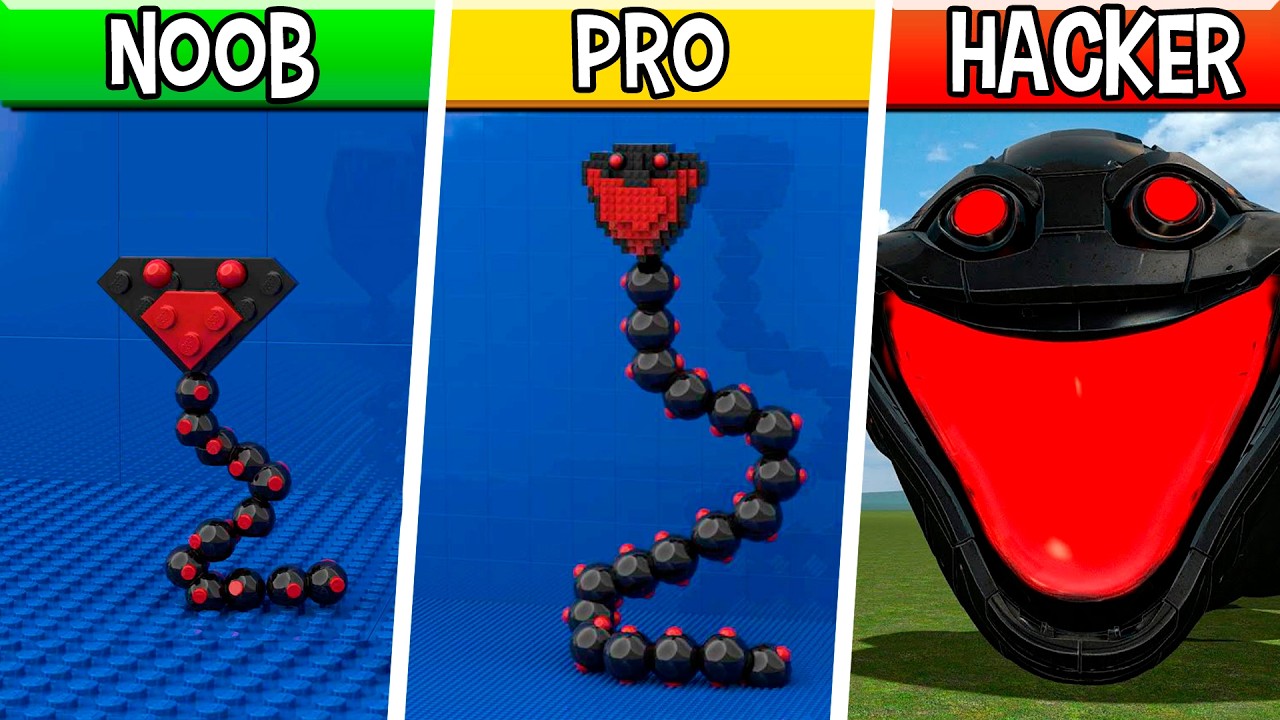 LEGO OmniWorm : Noob, Pro, HACKER! / (ROBLOX Slap Tower)