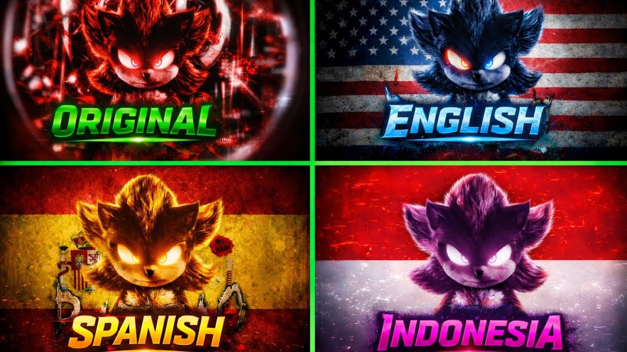 Montagem No Batidão | Original Vs English Vs Spanish Vs Indonesian Versions