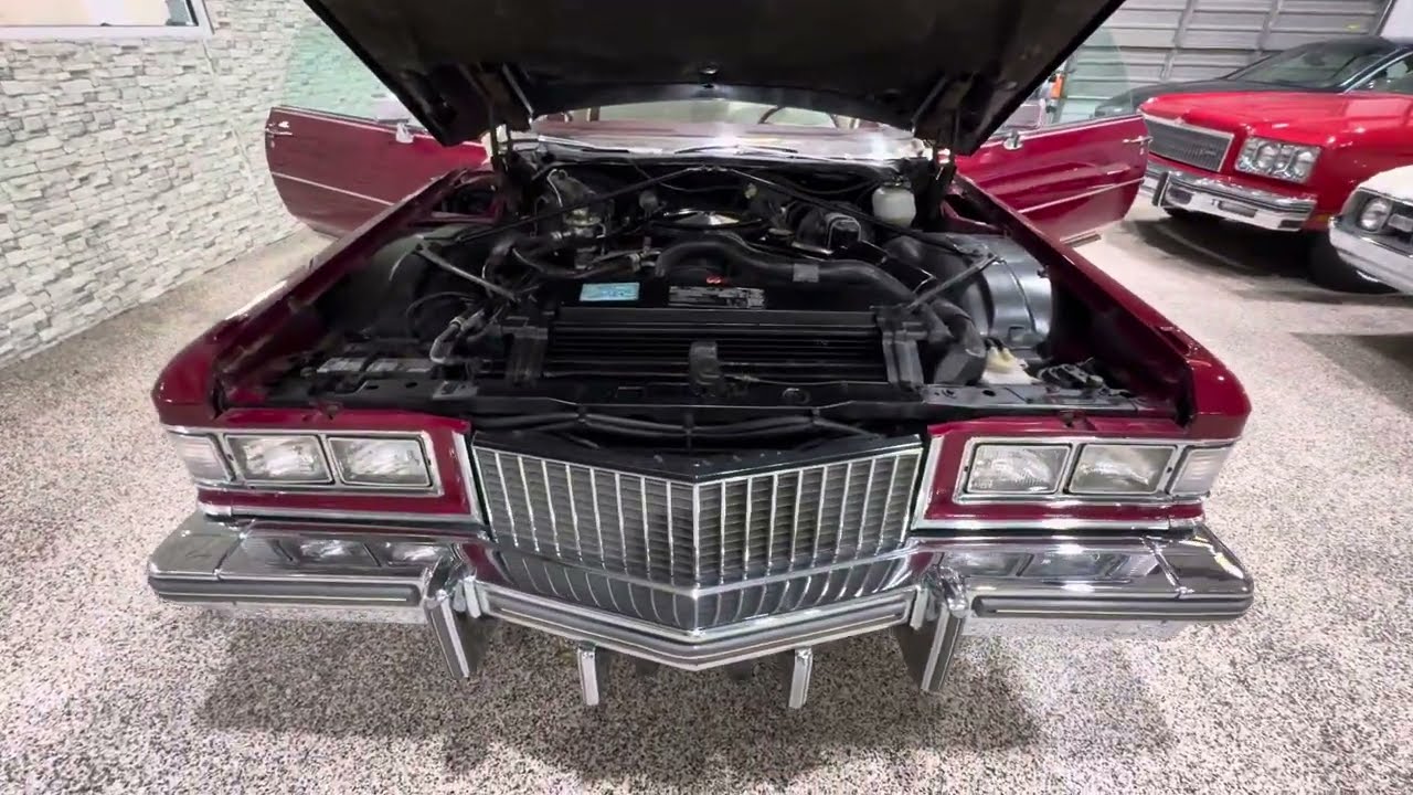 1975 Cadillac Coupe DeVille Engine Bay! 27,000 LOW MILES