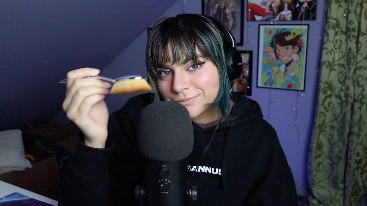 ASMR Gentle Mic Brushing And Whispers For Sleep