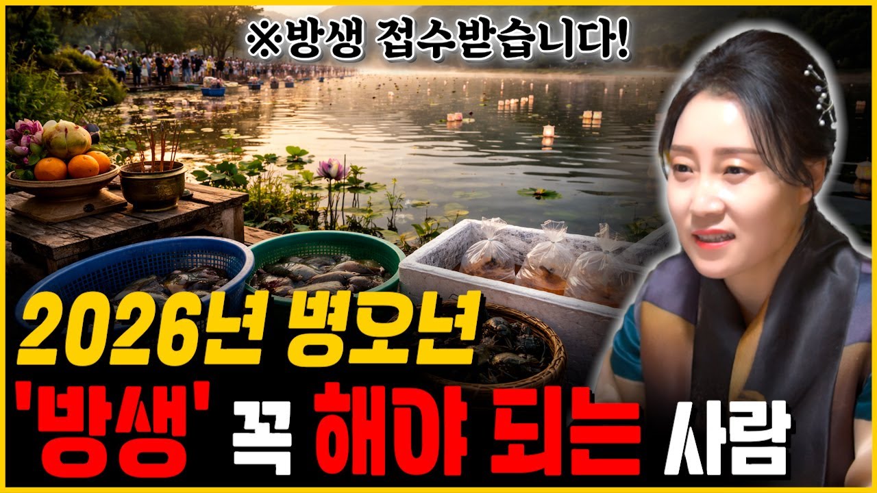 2026년 병오년 방생기도 접수 받습니다. 올해 '이런' 사람들은 방생 꼭 하셔야 합니다.