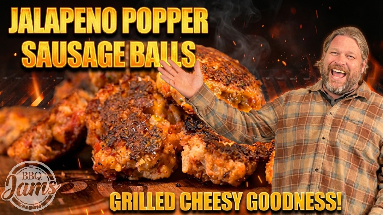 Grilling Jalapeno Popper Sausage Balls | BBQ Jams