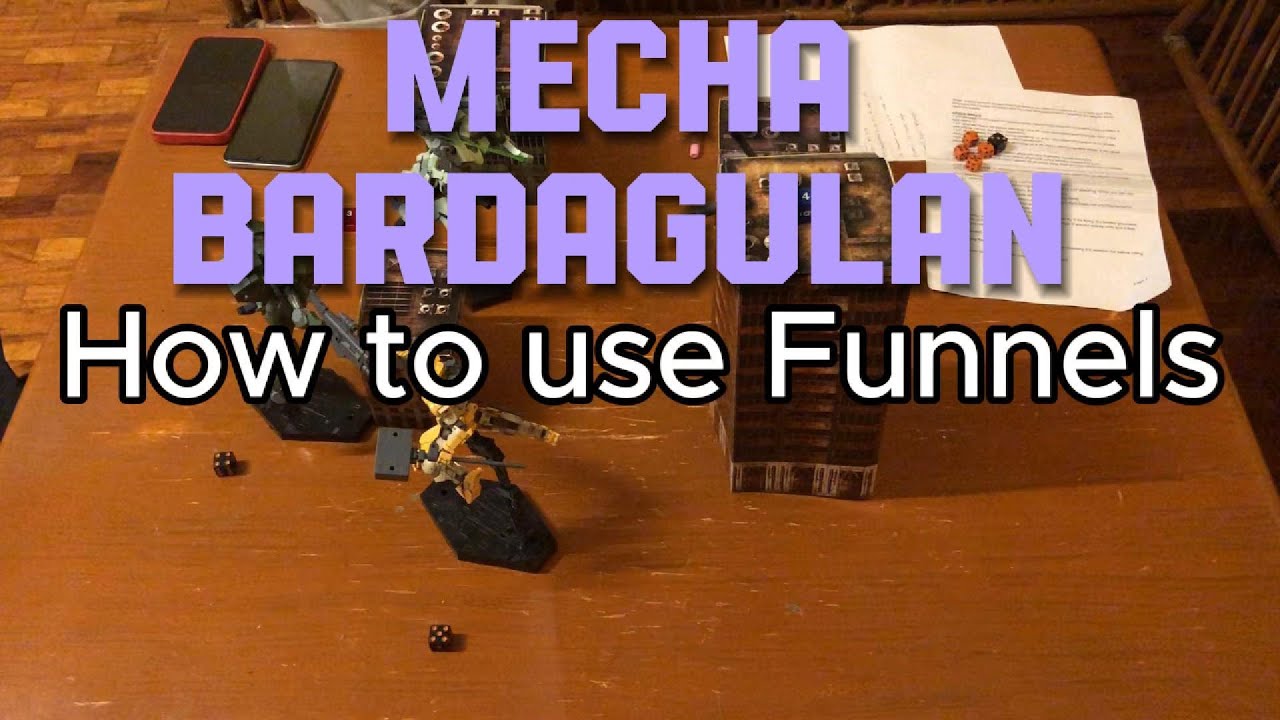 Mecha Bardagulan Tabletop - How to use Funnels (Remote Weapons)