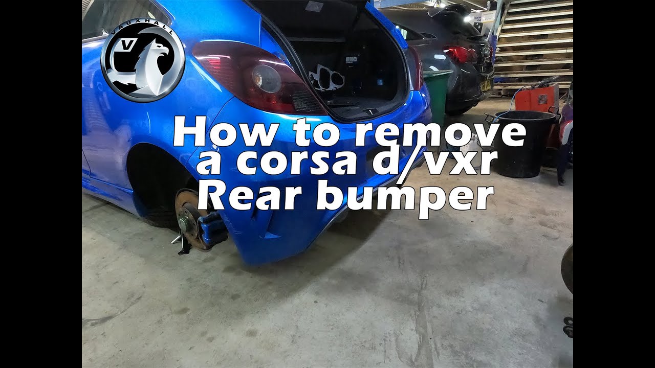 Corsa VXR rear bumper removal