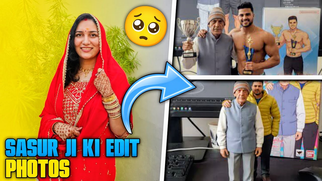Sasur ji ki photo dekh sab hue emotional ❤️| Phelwan ji k papa ki photo edit krvai sbke sath🥹❤️