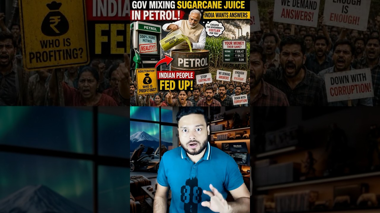 Dear Indians.. We Need to STOP Mixing SUGARCANE JUICE 'Ethanol' in Petrol - Petrol PRICE #shorts