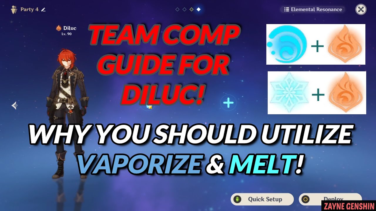 DILUC TEAM COMP GUIDE | ELEMENTAL CHOICES IS IMPORTANT! - GENSHIN IMPACT
