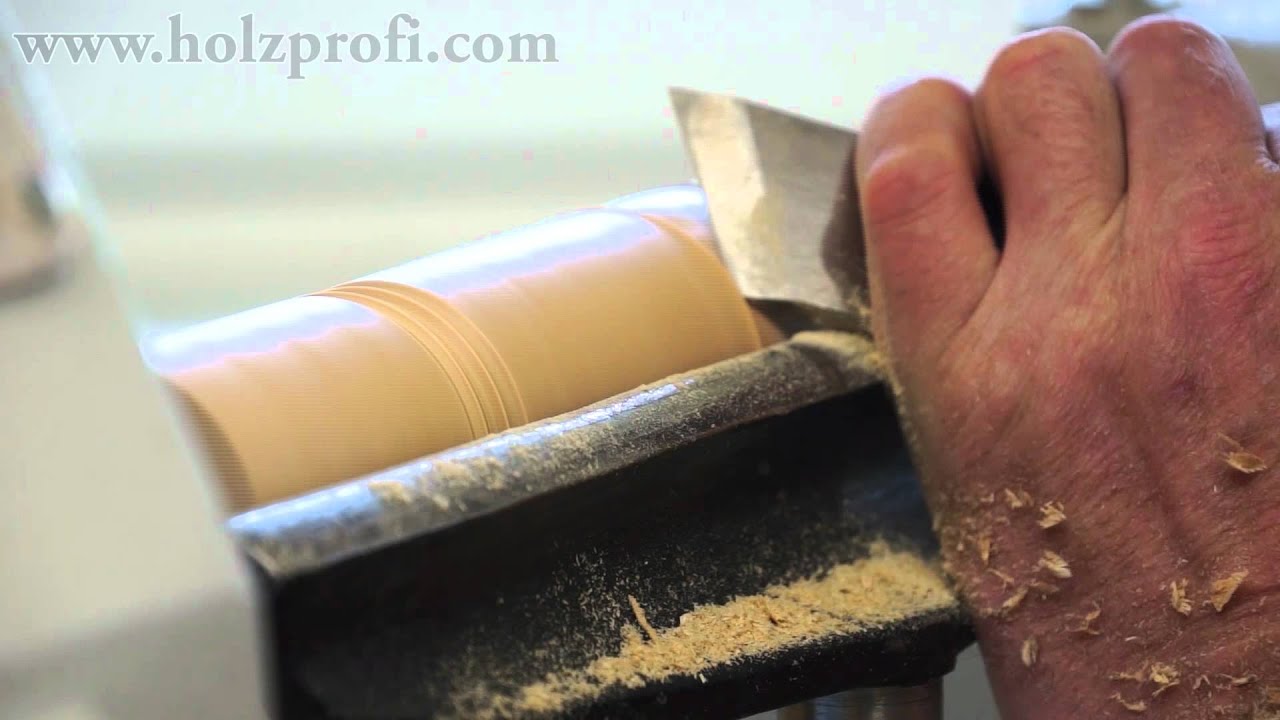 Drechseln mit dem Flachmeissel, Flachdrechselmesser, Schr&auml;geisen von Holzprofi DM-FM15/35