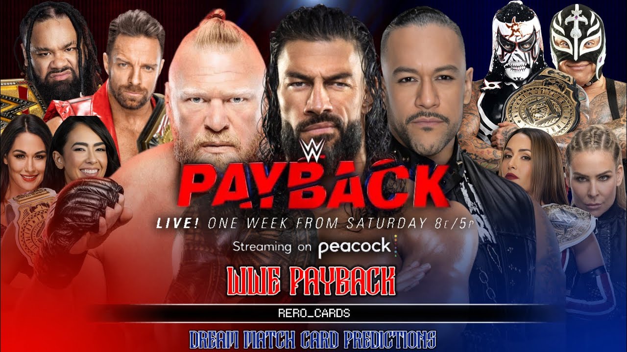 WWE PAYBACK DREAM MATCH CARD PREDICTIONS - RERO_CARDS