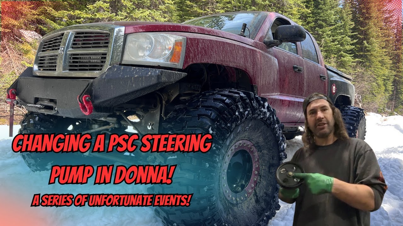 ЗАМЕНА НАСОСА РУЛЕВОГО УПРАВЛЕНИЯ PSC В DODGE DAKOTA ДОННЫ АДРИЕНН!