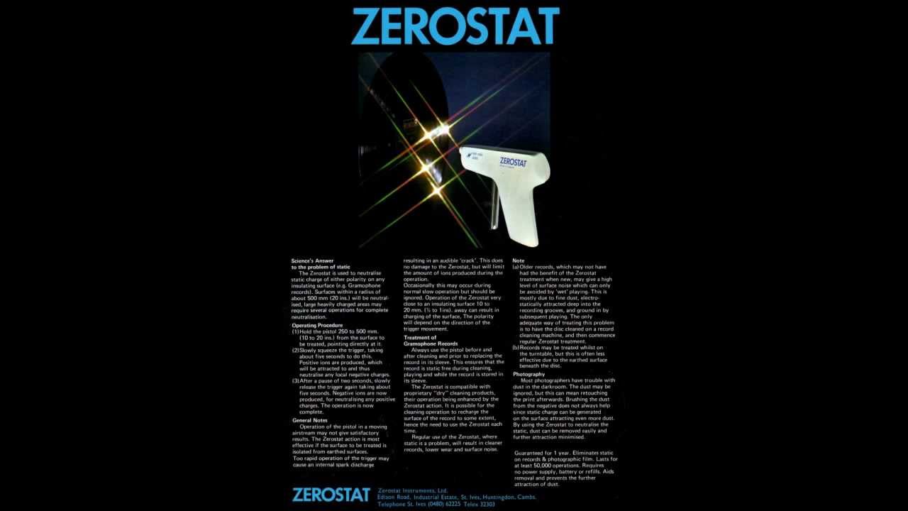 ZEROSTAT Anti-Static Pistol BROCHURE