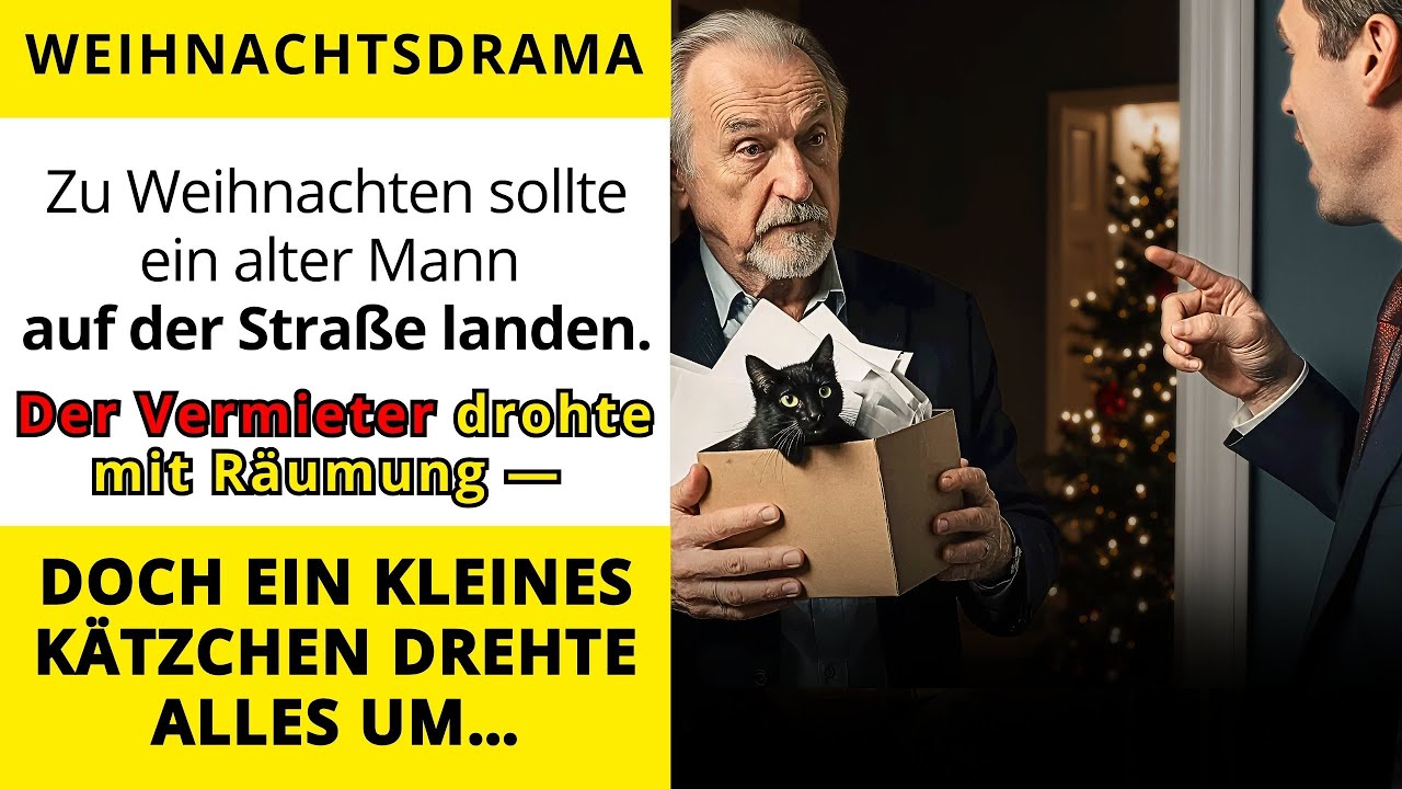 Kurz vor Weihnachten sollte ein alter Mann alles verlieren – ein kleines Kätzchen änderte sein Leben