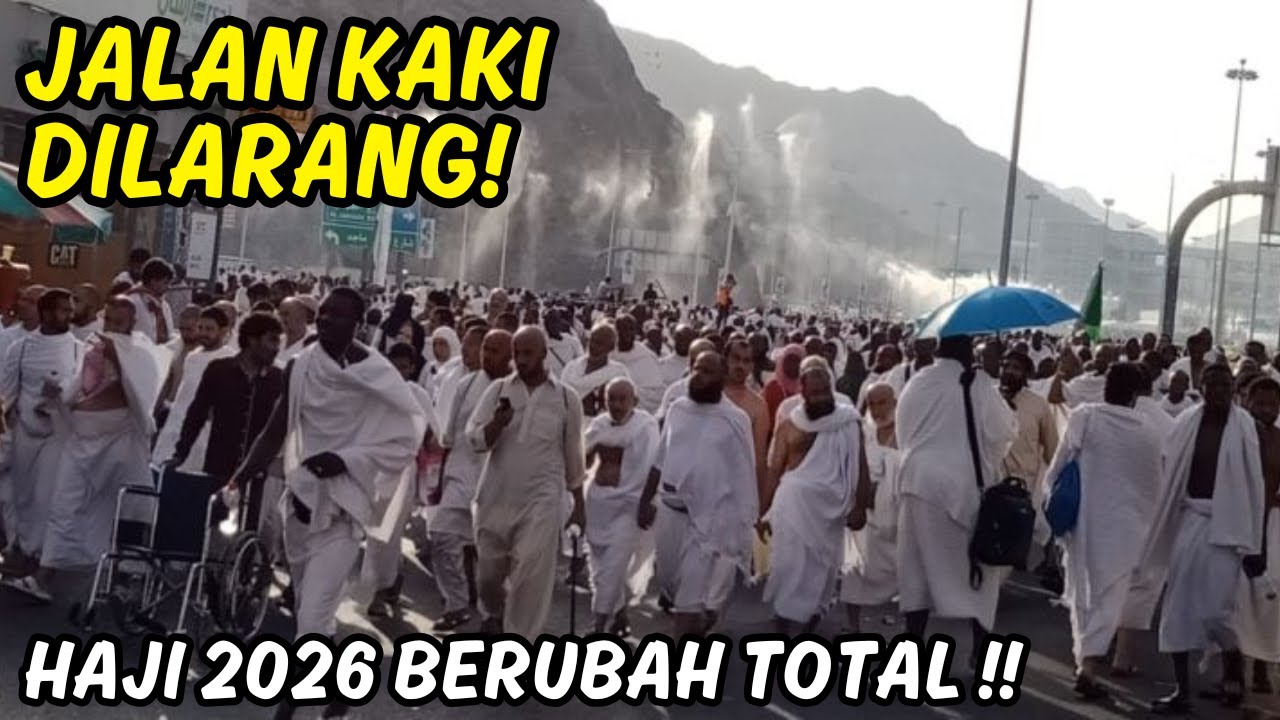 Info Haji 2026 Larangan Jalan Kaki Muzdalifah–Mina dan Evaluasi Haji 2025