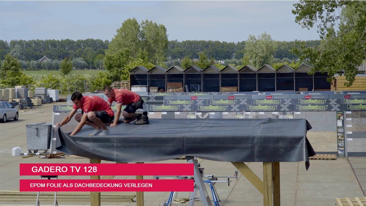 EPDM Folie als Dachbedeckung verlegen