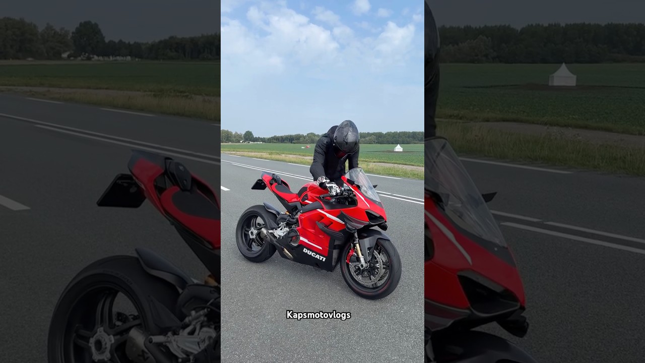 DUCATI PANIGALE V4S Akrapovic Exhaust 🔥 Sound like Monster 😱 #trending #viral #automobile #ducati