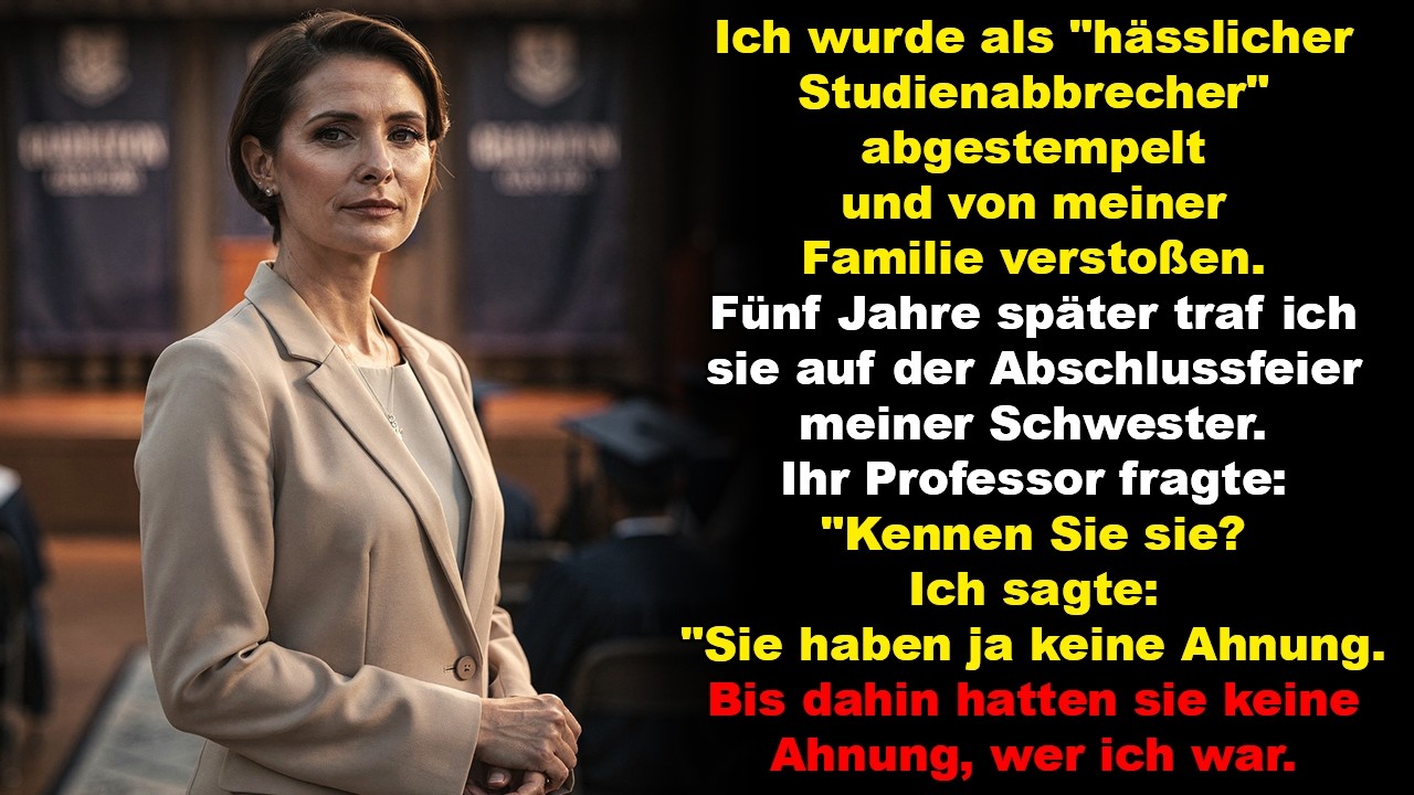 Ich wurde als „hässlicher Studienabbrecher“ abgestempelt und von meiner Familie verstoßen.