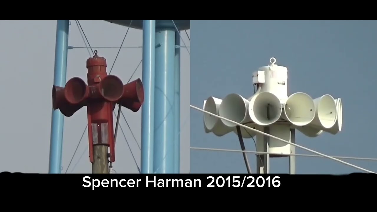 Avilla Indiana STH10 and STL10 tornado siren ambiance 