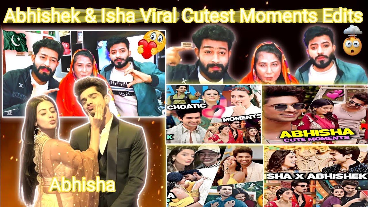 Abhishek Kumar × Isha Malviya Viral Trending Cutest Moments Edits Videos Reaction |Abhisha 
