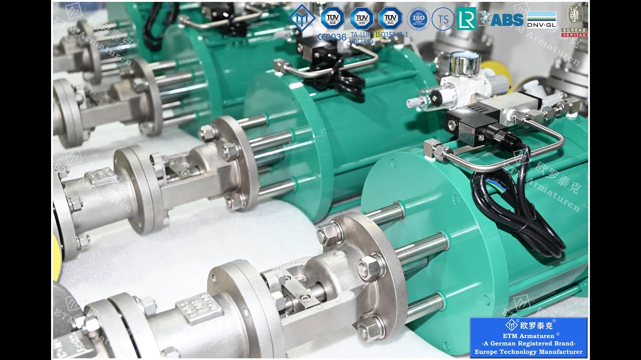 ETM Armaturen Pneumatic Actuators Bellows Globe Valve Export To Europen Customer